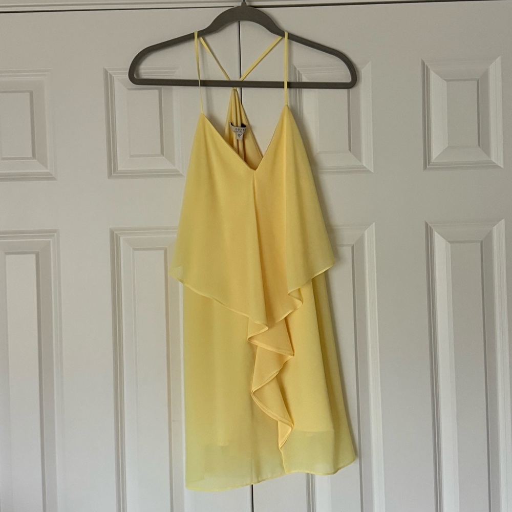 Guess Yellow Layered Camisole Top